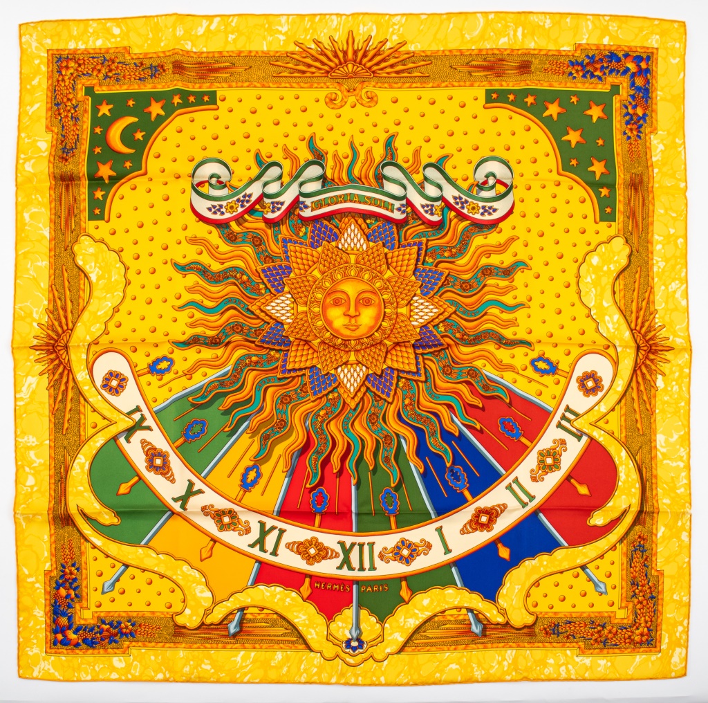 HERMES "GLORIA SOLI" SCARF Hermes