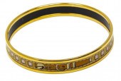 HERMES GOLD TONE & ENAMEL BELT