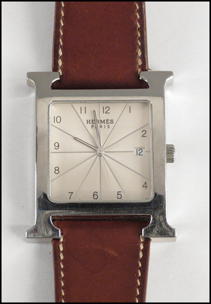 HERMES 'H HOUR' STAINLESS STEEL