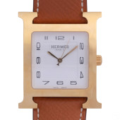 HERMES HEURE GOLDEN H MEN'S RE