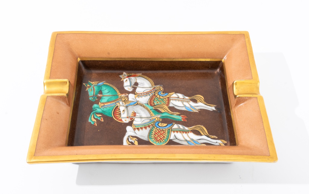 HERMES HORSES SCENE PORCELAIN
