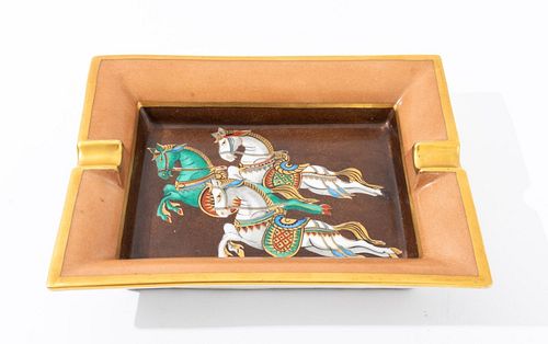 HERMES HORSES SCENE PORCELAIN