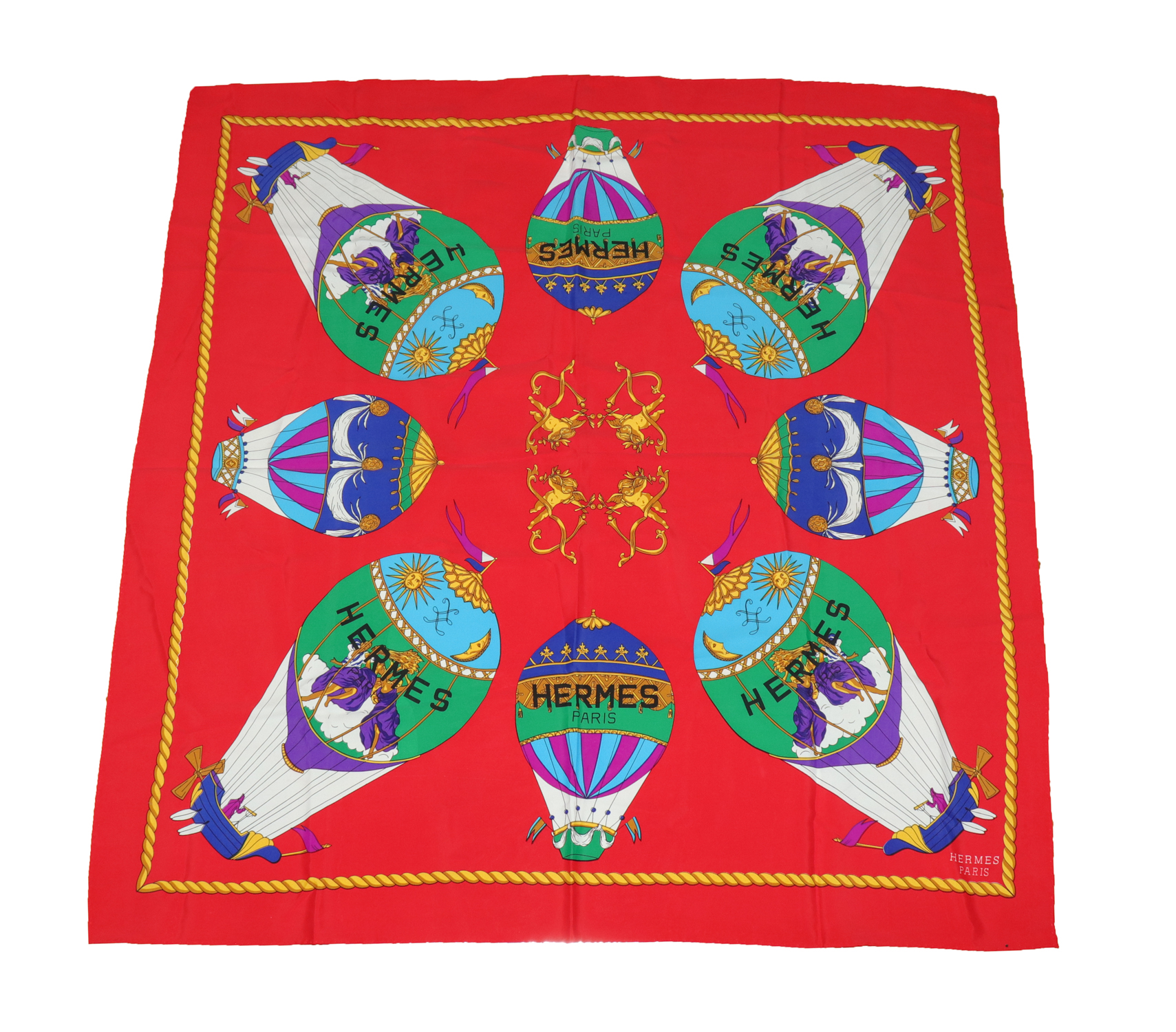 HERMES "HOT AIR BALLOONS" SILK