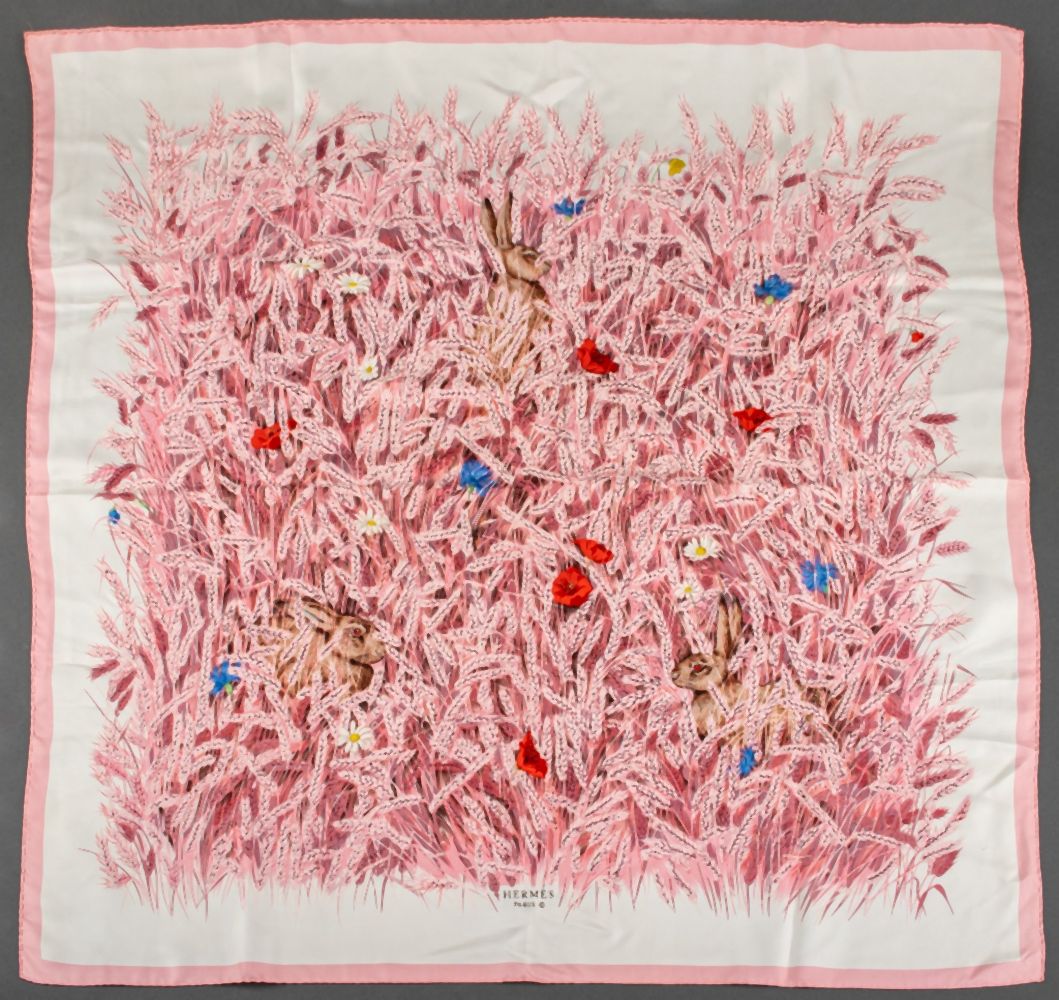 HERMES HUGO GRYGKAR "LES BLES" SILK
