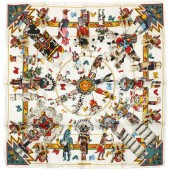 HERMES KACHINA SILK SCARF Herm