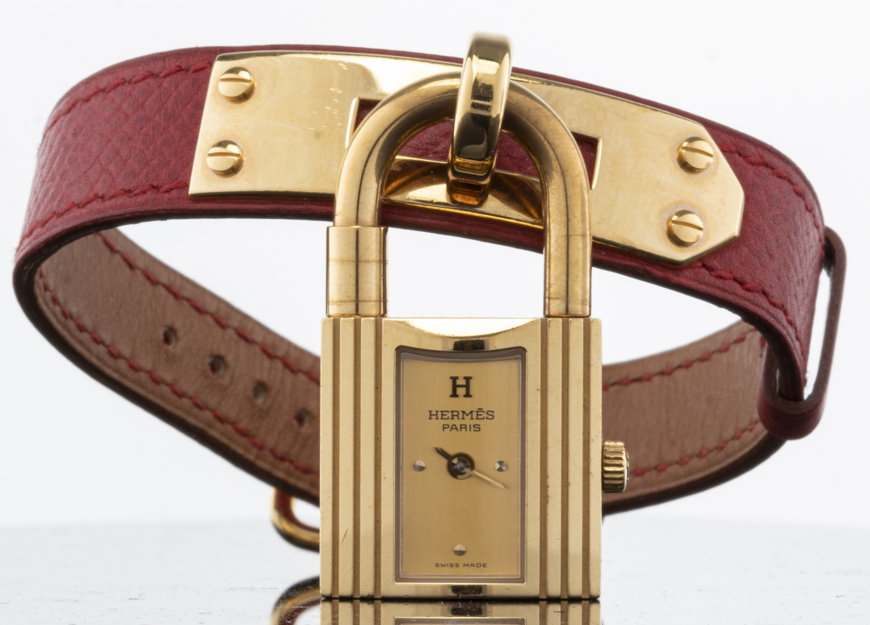 HERMES KELLY GOLD-TONE PADLOCK