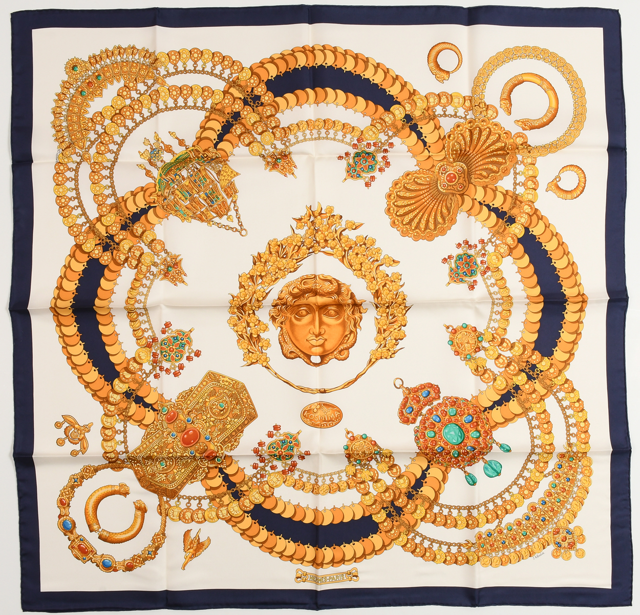 HERMES KOSMIMA SILK J ABADIE SCARF: