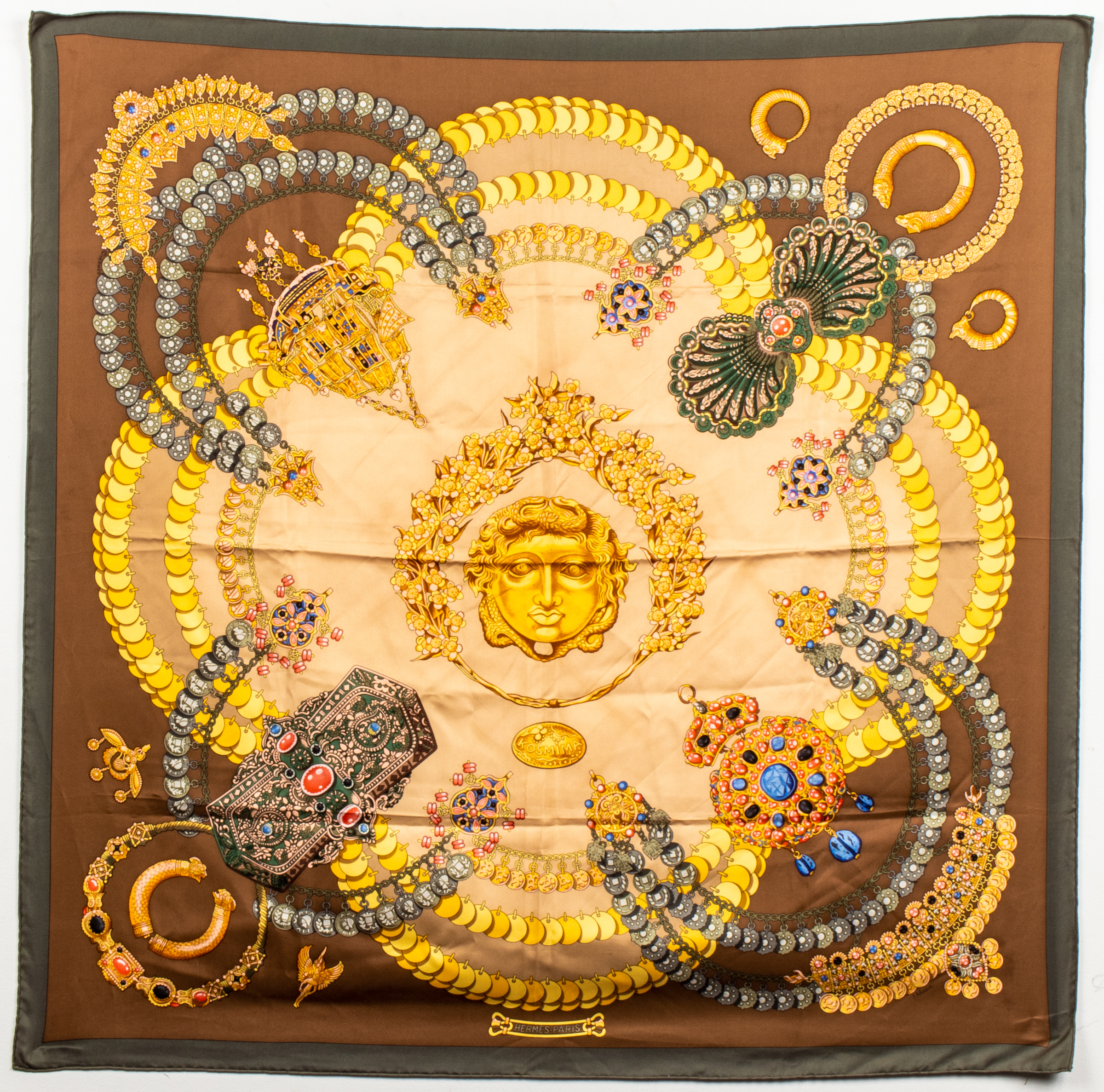 HERMES "KOSMIMA" SILK SCARF