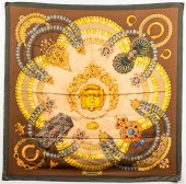 HERMES "KOSMIMA" SILK SCARF He