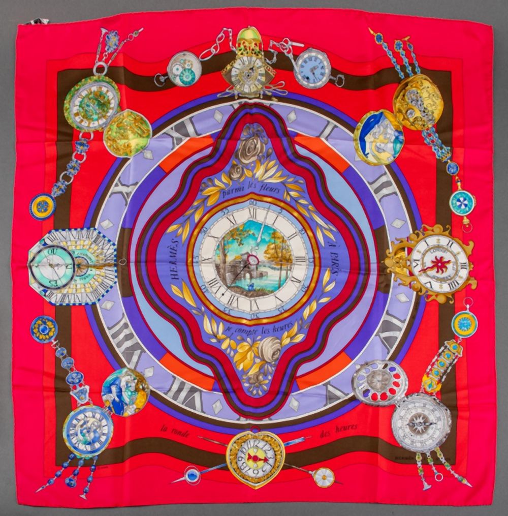 HERMES "LA RONDE DES HEURS" SILK