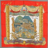 HERMES L'ANTLANTIDE SILK SCARF