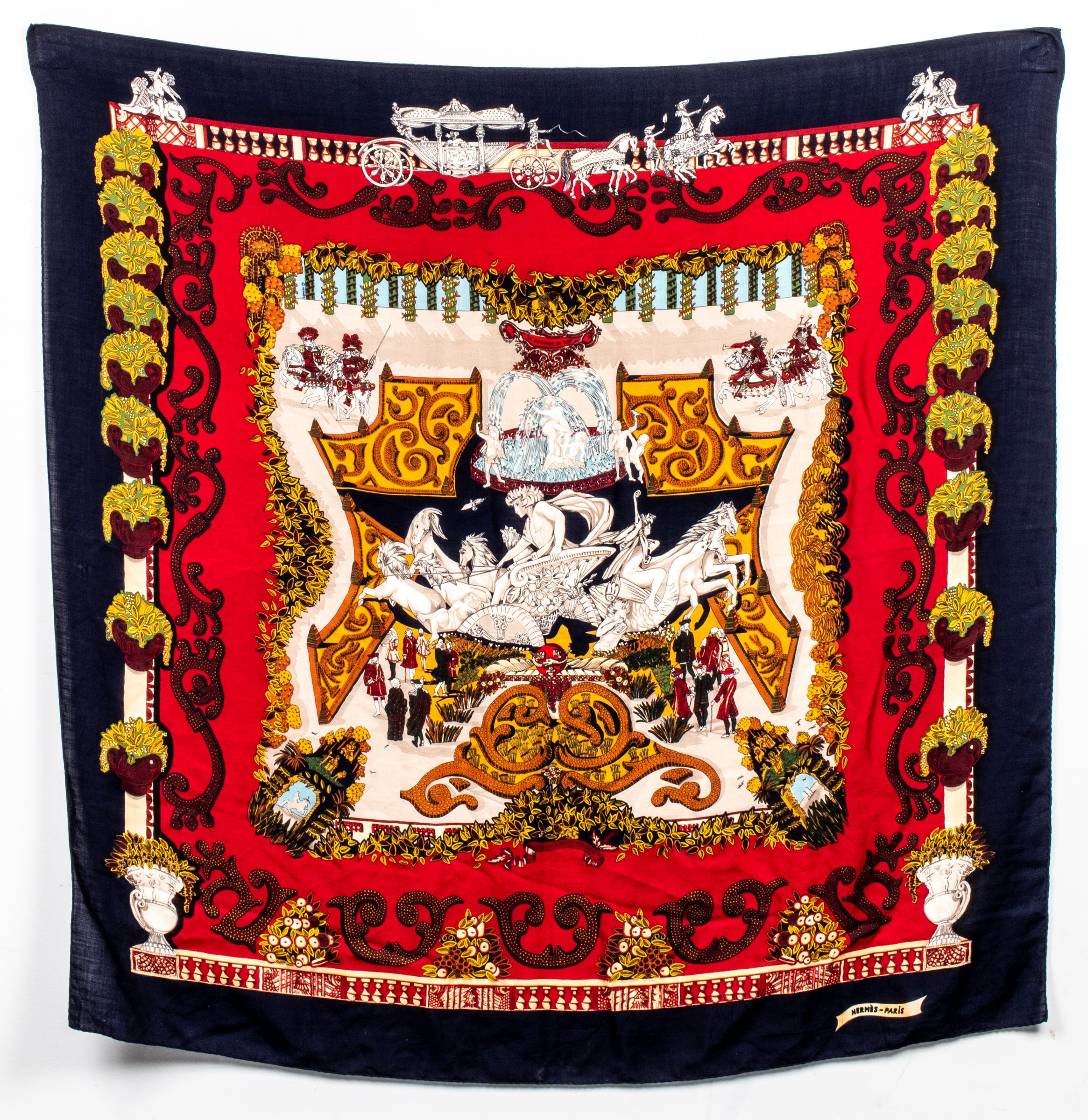 HERMES "LE PARADIS DU ROY" CASHMERE
