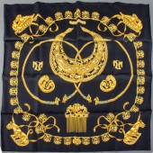 HERMES "LES CAVALIERS D'OR" BL