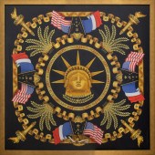 HERMES "LIBERTY" SILK SCARF FR