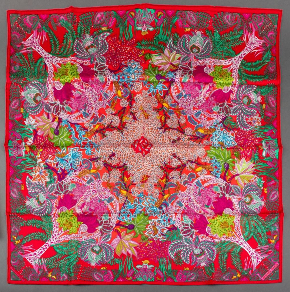 HERMES "MAITRES DE LA FORET" SILK