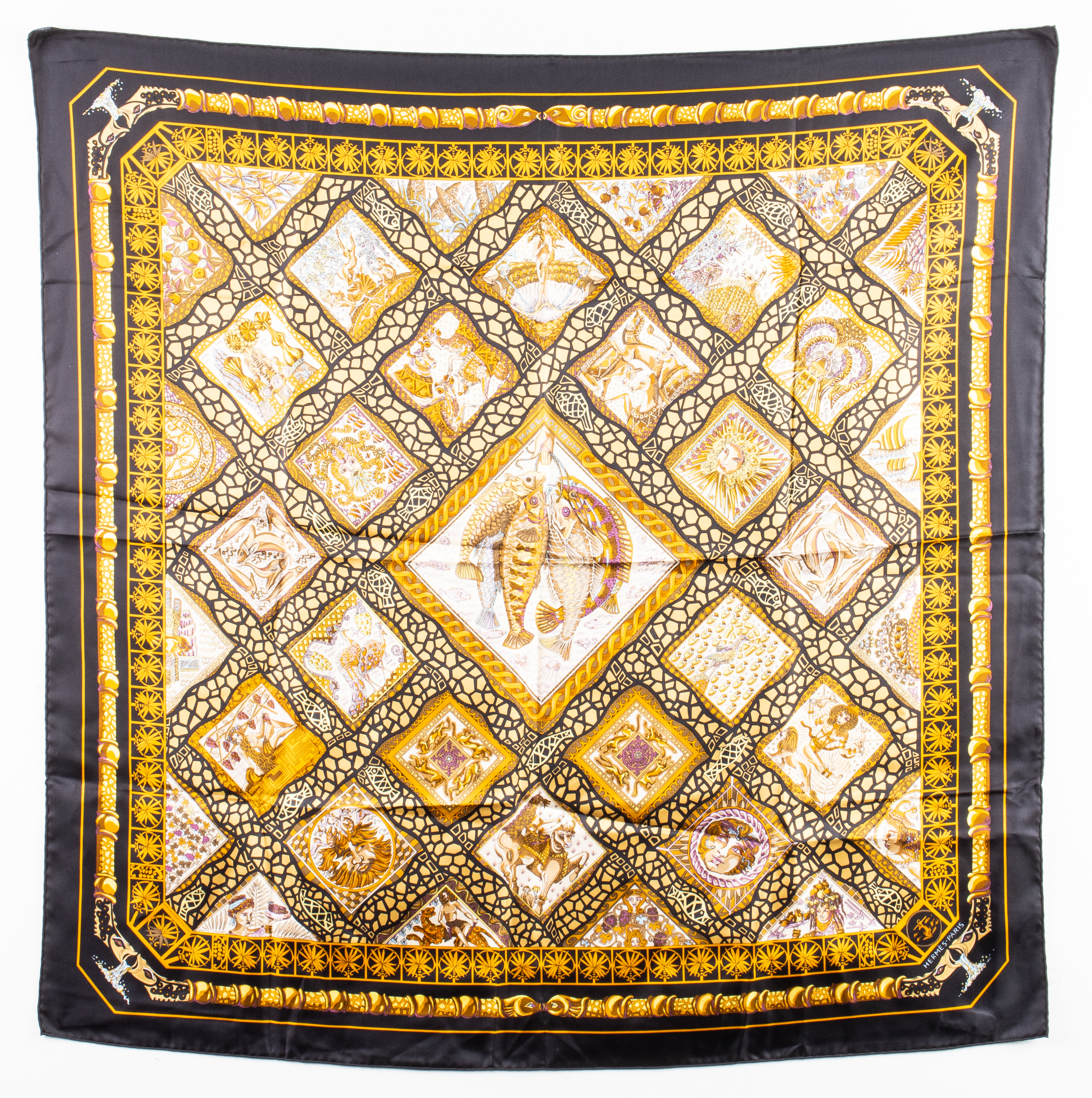 HERMES "MARE NOSTRUM" SILK SCARF