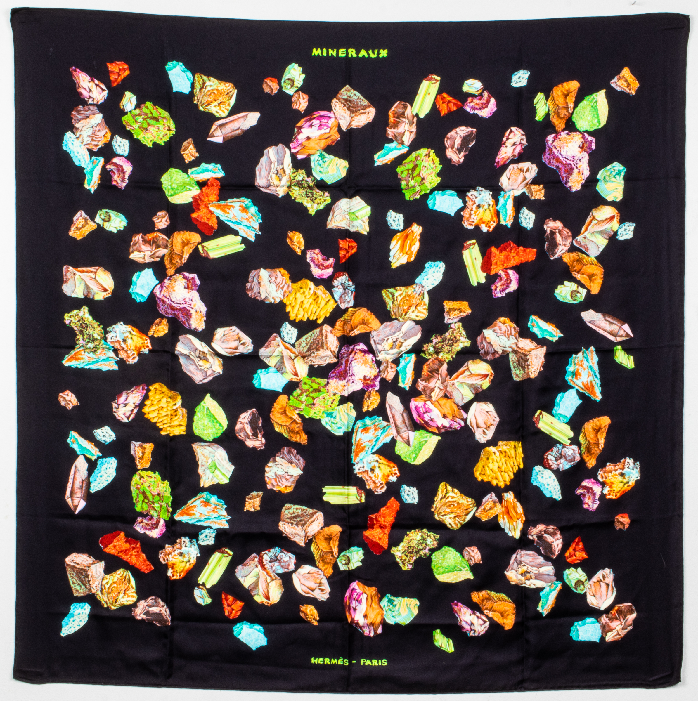 HERMES "MINERAUX" SILK SCARF Hermes