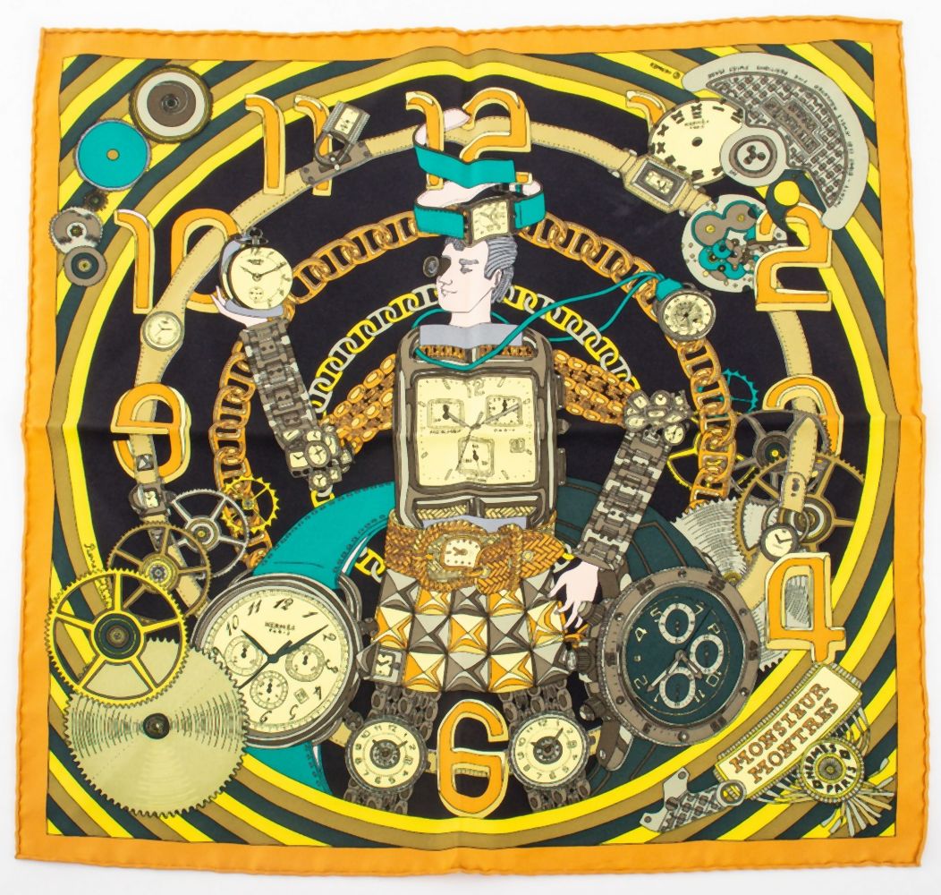 HERMES MONSIEUR MONTRES SILK POCKET