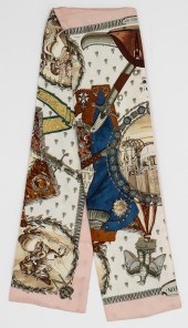 HERMES "NAPOLEON" SILK SCARF /