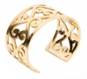 HERMES PARIS 18K GOLD CUFF BRA