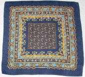HERMES PARIS BLUE & GOLD CASHM