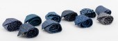 HERMES PARIS BLUE SILK TIES, 1