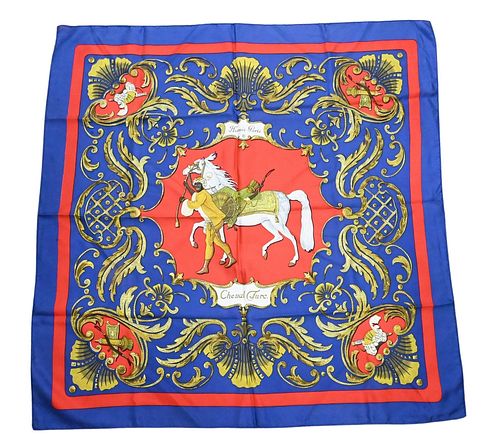 HERMES PARIS "CHEVAL FURC" SILK