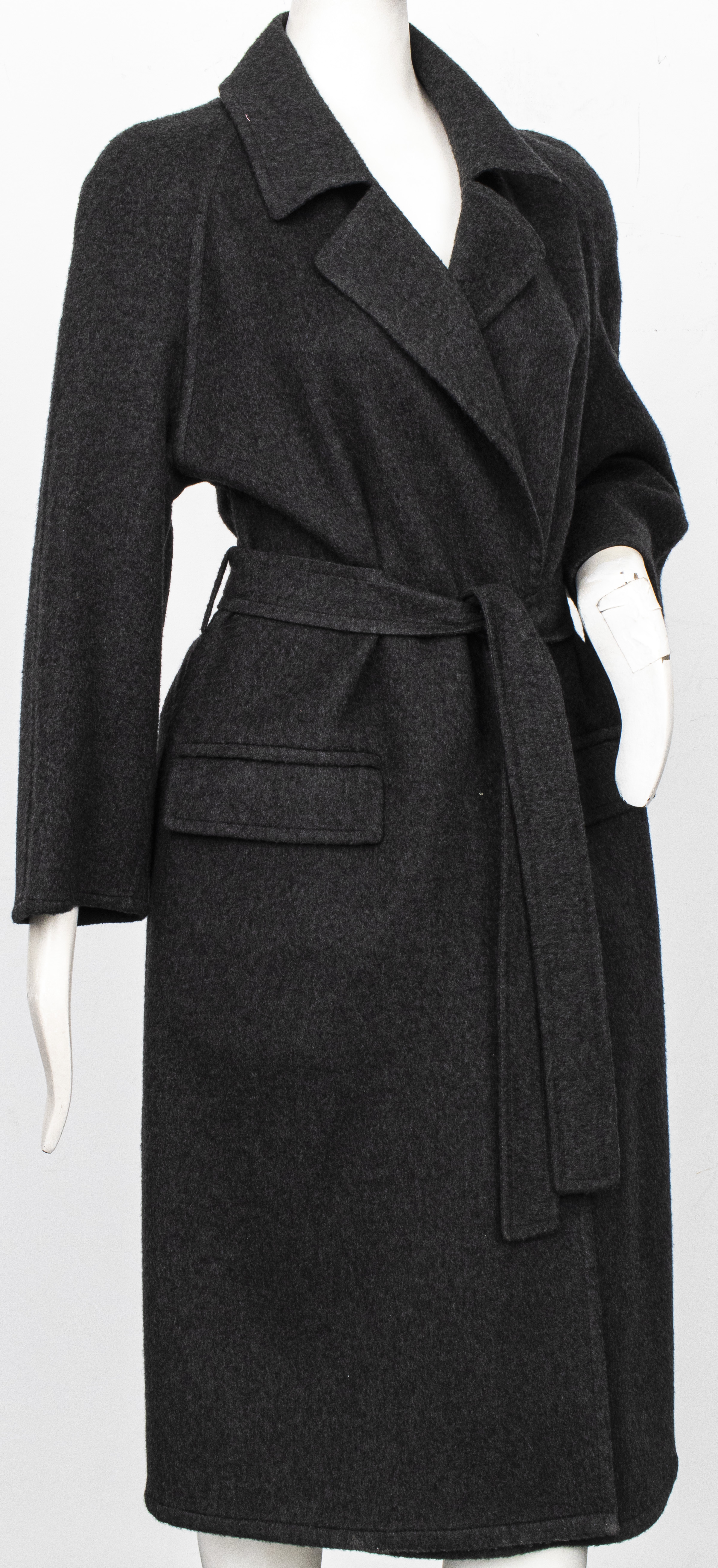 HERMES PARIS GREY CASHMERE