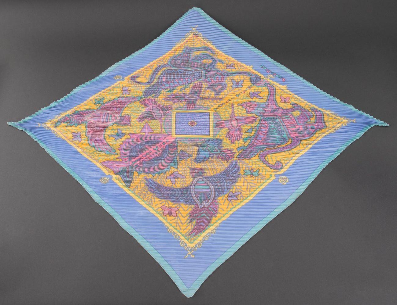 HERMES PARIS "LEGENDE KUNA..." SILK