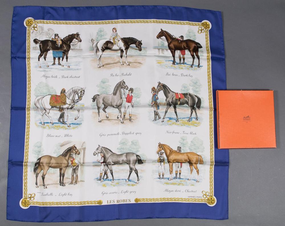 HERMES, PARIS SILK SCARF: "LES