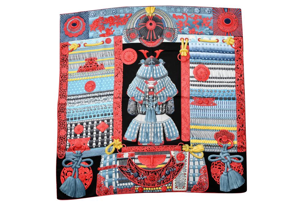 HERMES "PARURES DES SAMOURAÏS" SILK