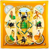 HERMES "PLAZA DE TOROS" SILK S