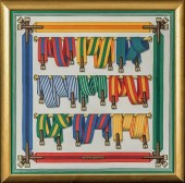 HERMèS POLYCHROME SILK 'LES SA