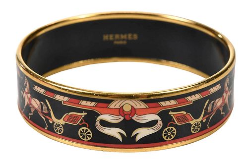 HERMES PRINTED ENAMEL