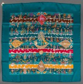 HERMES "RIVES FERTILES" SILK T