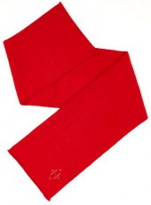 HERMES ROUGE CASHMERE STOLEHer