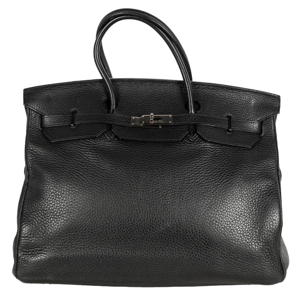 HERMES SAC BLACK BIRKIN 35 VEAU