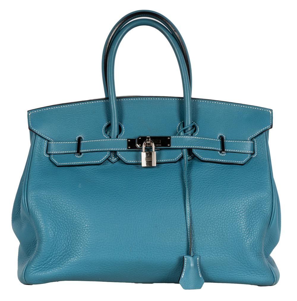 HERMES SAC BLUE JEAN BIRKIN 30 VEAU