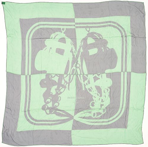 HERMES SILK CHIFFON WRAP OR