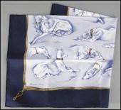 HERMES SILK GREYHOUND LEVRIERS