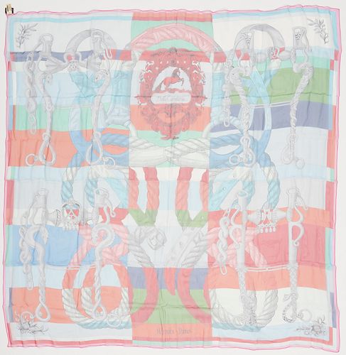 HERMES SILK MUSLIN DOUBLE FACE