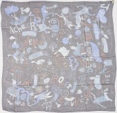 HERMES SILK MUSLIN SCARF, LES