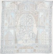 HERMES SILK MUSLIN SCARF, TAPI