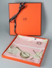 HERMES SILK SCARF AND SCARF RI