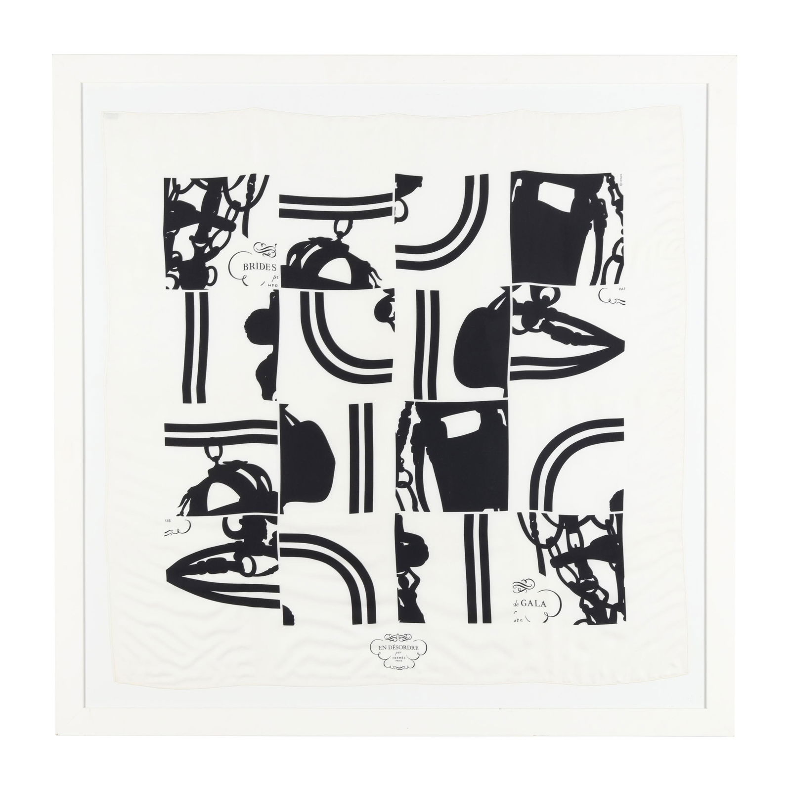 HERMES SILK SCARF  BRIDES DE GALA