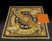 Hermes Silk Scarf,  depicting