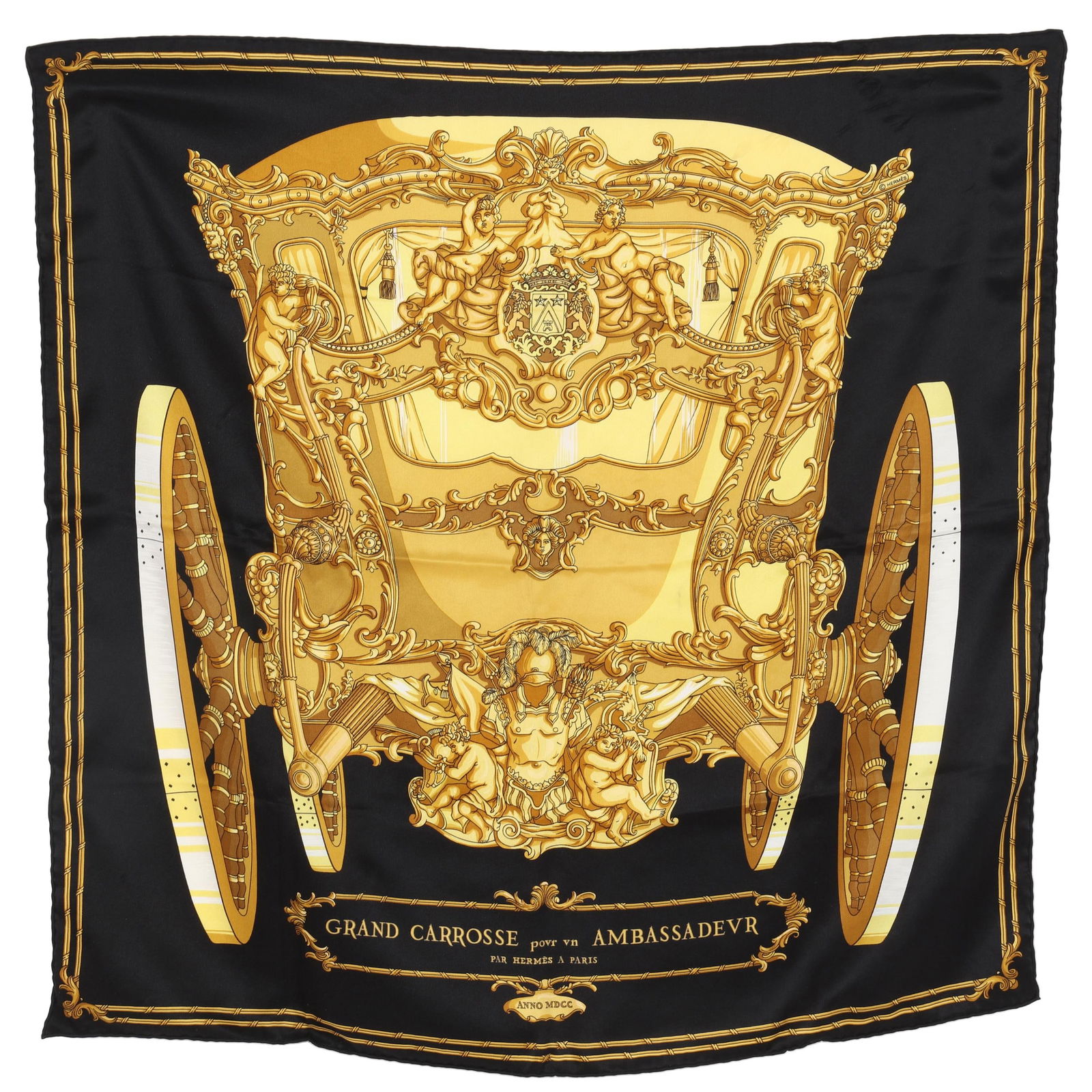 HERMES SILK SCARF  GRAND CARROSSE