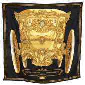 HERMES SILK SCARF  GRAND CARRO