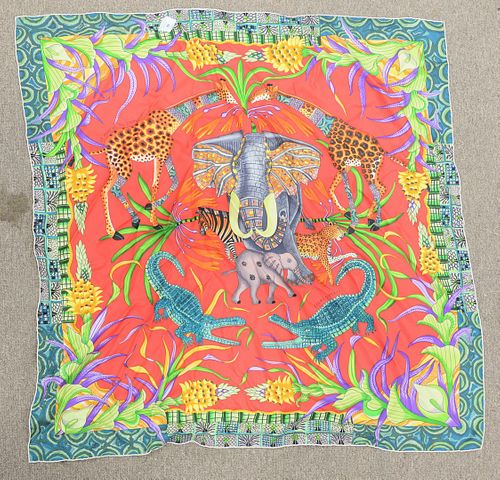 HERMES SILK SCARF "LA MARCHE DU