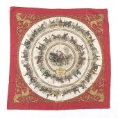 HERMES SILK SCARF "LA PROMENAD